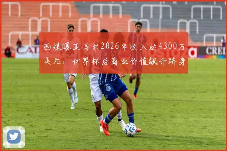 西媒曝亚马尔2026年收入达4300万美元,世界杯后商业价值飙升跻身国际偶像行列